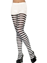 Collants  rayures noir blanc Bonnet
