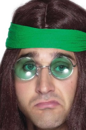 Lunette de soleil Fiche de ronde hippie des annes 70