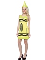 Costume Fantaisie Crayola Crayons néon jaune Tank robe Costume