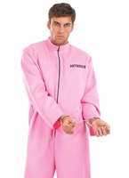 Costume masculin prisonnier rose Dguisement Policier