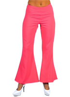 70 ' s Ladies vass pantalon rose Disco Deguisement Femme