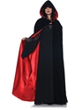 Halloween Capes et chapeaux Mesdames luxe velours & Cape de Satin rouge