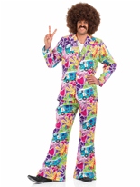 Costume costume psychdlique des annes 60 Dguisement Hippie Homme