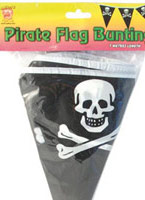 Drapeau de Pirate en forme de triangle Bunting Accessoire de Pirate