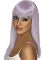 Perruque Retro Lilas longue perruque de Glam