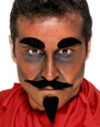 Barbes & Moustache Diable noir Set